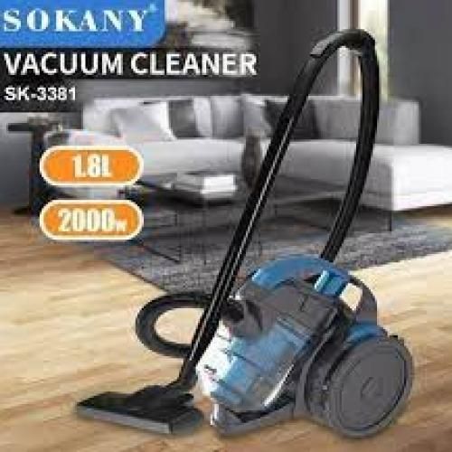 Sokany Vacuum Cleaner With Super Suction 1.8 Liters Efficient And Deep House Cleaning-Multicolour
