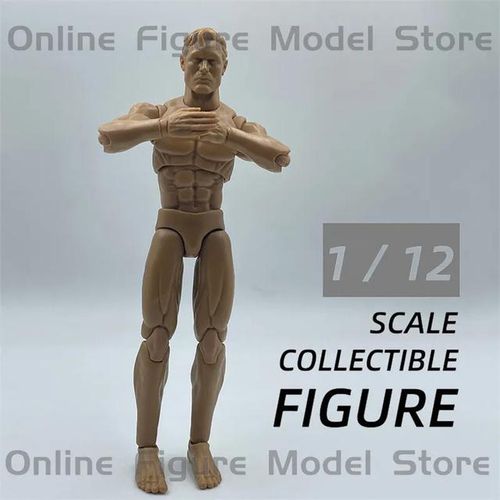 YYH-001 YYC-002 YYC-003 1/12 Male Wide Shoulders Narrow Waist Muscular Body Hollow Hiking Boots Hands Fit 6'' Action Figure