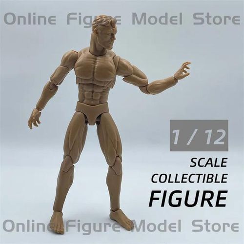 YYH-001 YYC-002 YYC-003 1/12 Male Wide Shoulders Narrow Waist Muscular Body Hollow Hiking Boots Hands Fit 6'' Action Figure