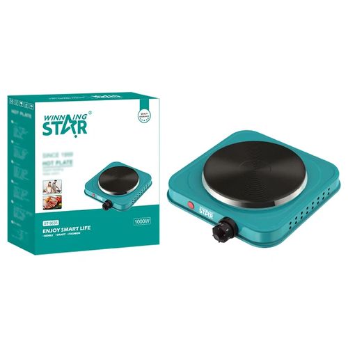 Winning star Single Solid Hot Plate- Electric Hot Plate- Green