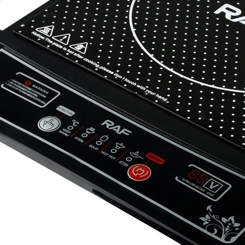 Raf Digital Electric Touch Operated Induction Cooker With Large Fire Power-Black
