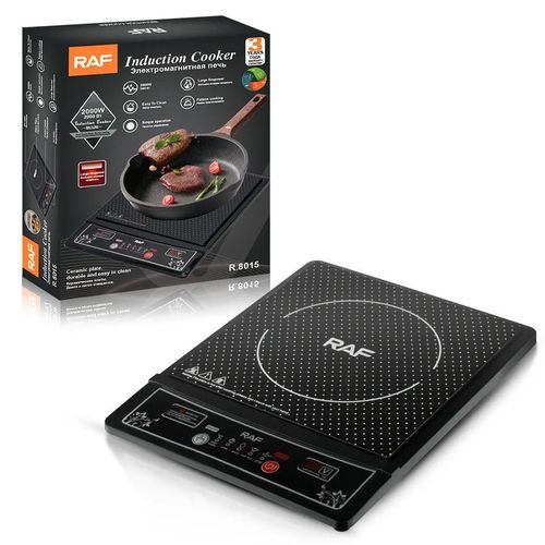 Raf Digital Electric Touch Operated Induction Cooker With Large Fire Power-Black