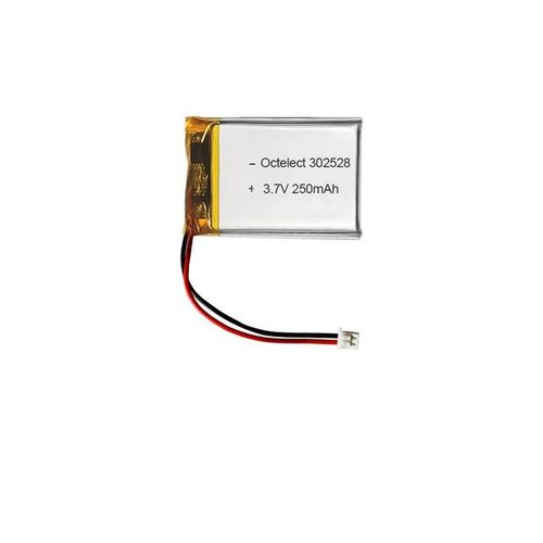Polymer Lithium 302528 302825 250mah 3.7v Lithium Polymer Smart Wearable Led Lighting Htt