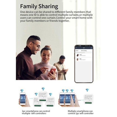 4. Tuya WIFI Curtain APP/Alexa Control - white My