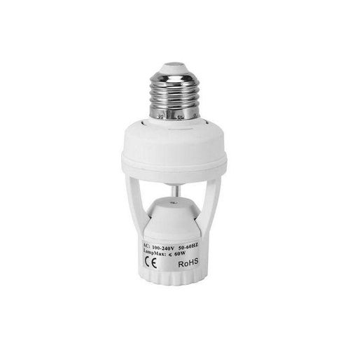 AC 110-220V 360 Degrees Pir Induction Motion Sensor IR Infrared Human E27 Plug Socket Switch Base Led Bulb Lamp Holder