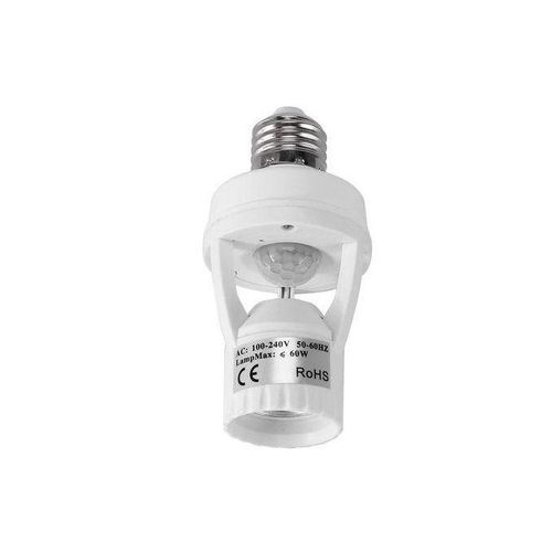 AC 110-220V 360 Degrees Pir Induction Motion Sensor IR Infrared Human E27 Plug Socket Switch Base Led Bulb Lamp Holder