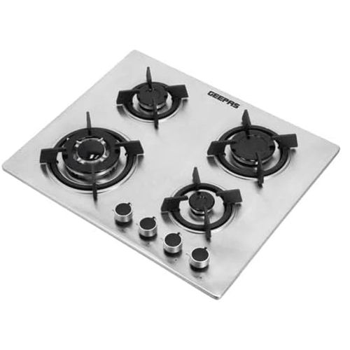 Sleek 2-in-1 Stainless Steel Built-in Gas Hob  Cookware-Silver