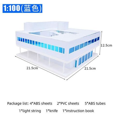 1pc 1:100 Scale Miniature Building Construction Set Famous Architecture Material Prefabricated House to Assemble Model Craft