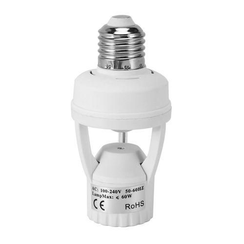 AC 110-220V 360 Degrees Pir Induction Motion Sensor IR Infrared Human E27 Plug Socket Switch Base Led Bulb Lamp Holder NO5119