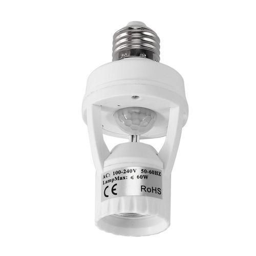 AC 110-220V 360 Degrees Pir Induction Motion Sensor IR Infrared Human E27 Plug Socket Switch Base Led Bulb Lamp Holder NO5119