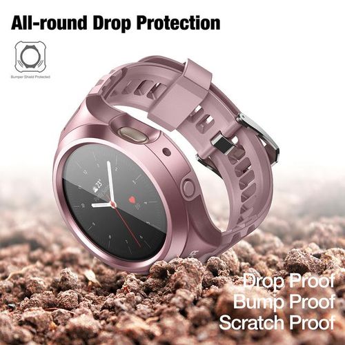 Sturdy Grade Shockproof Case Strap For Watch Active 2 Strap44mm Ladies Men Built-In Screen Protector Strap Case
