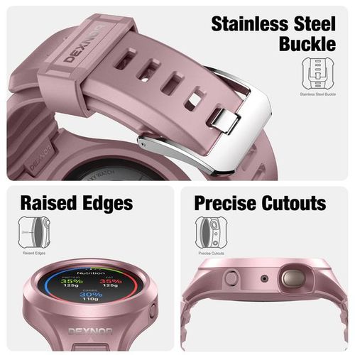 Sturdy Grade Shockproof Case Strap For Watch Active 2 Strap44mm Ladies Men Built-In Screen Protector Strap Case