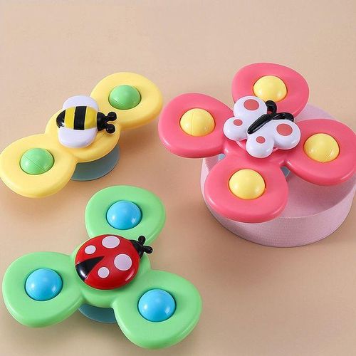 Baby Toy 3 In 1 Fingertip Spinner Baby Rattle