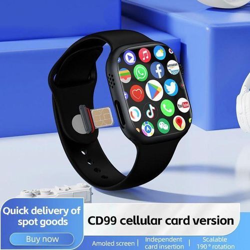 New Cellular Smartwatch 4G SIM Card Call Watch With 180° Telescoping Rotating Camera.