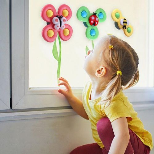 Baby Toy 3 In 1 Fingertip Spinner Baby Rattle