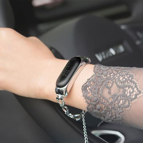 Wrist Band For Xiao Mi Band 7 6 5 4 3 Strap Metal Bracelet Smart Bracelet Accessories For Mi Band Xiami Xaiomi Xiomi