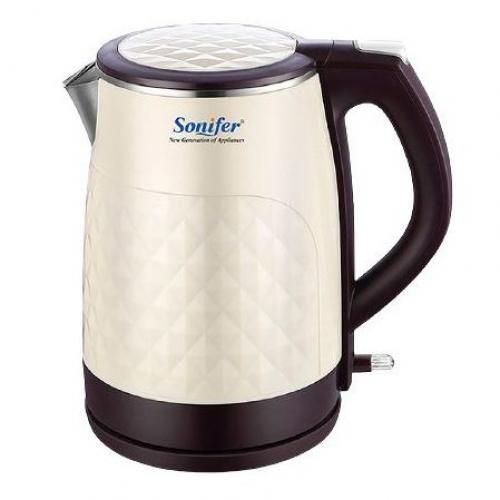 Sonifer Kettle Cordless Electric Percolator - Cream