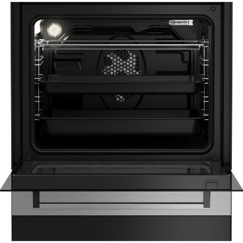 Beko Freestanding Oven Cooker FSM63330DXDSL, 2 Gas Burners, 1 Wok Burner + 1 Electric Hot Plate Multi-Functional - 60 Cm