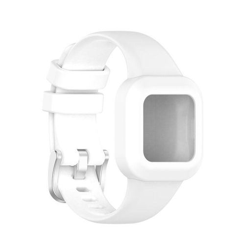 Portable Adjustable Soft Silicone Children Watch Band-White