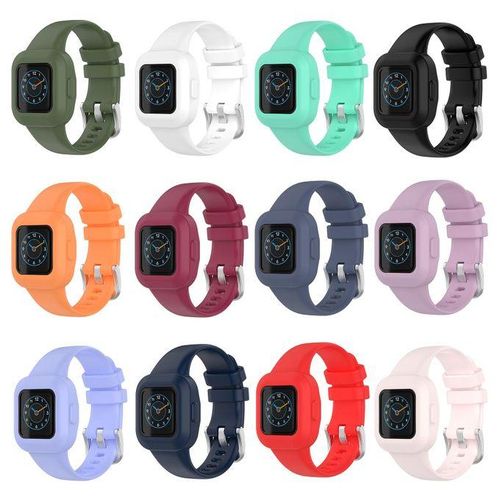 Portable Adjustable Soft Silicone Children Watch Band-White