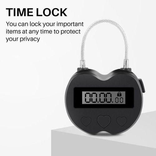915 Generation Smart Time Lock LCD Display Time Lock Multifunction Travel Electronic Timer Waterproof USB Rechargeable Temporary Timer Padlock