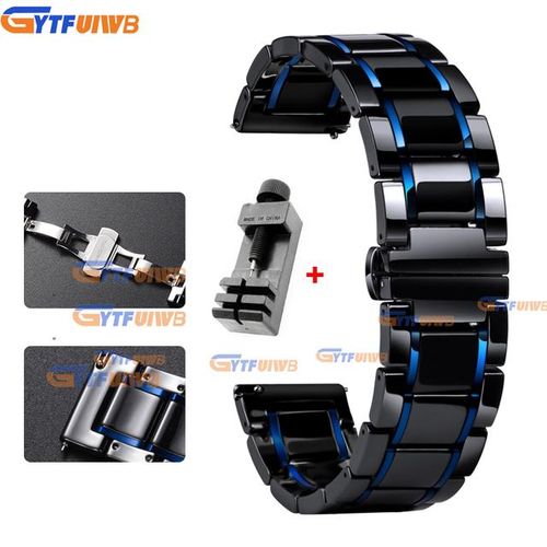 Quickfit-Correa De Cer&aacute;mica Para Reloj Garmin Fenix Banda De Metal De 26mm Y 22mm Para Reloj Garmin Fenix 7x 7 Solar 6x Pro/epix/descent Mk2i