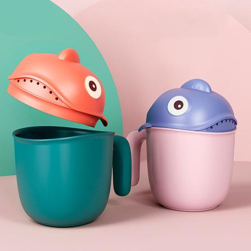 New Baby Cartoon Bathing Cup Baby Shampoo Cup Toddle Shampoo Cup Bathing Bailer Washing Hair Baby Shower Spoons Baby Items