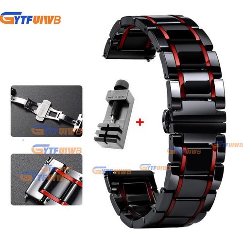 Quickfit-Correa De Cerámica Para Reloj Garmin Fenix Banda De Metal De 26mm Y 22mm Para Reloj Garmin Fenix 7x 7 Solar 6x Pro/epix/descent Mk2i