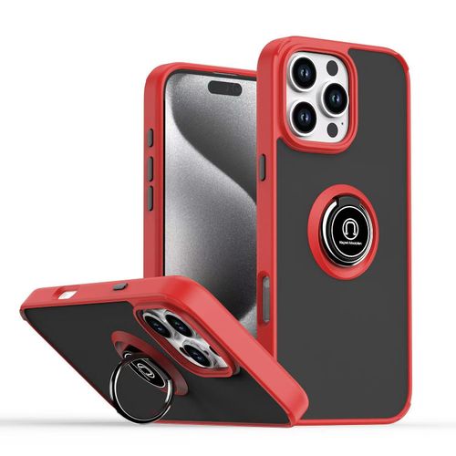 Infinix Hot 40 Pro Case, Ring Holder Stand Matte Back Soft Bumper Hybrid Protective Cover For Infinix Hot 40 Hot 40 Pro Tecno Spark 20 Pro