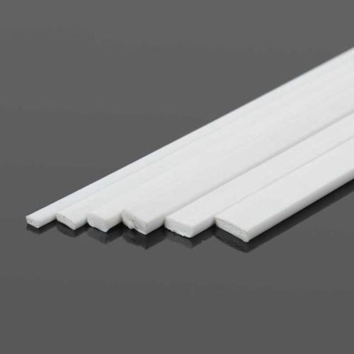 40pcs ABS Plastic Rectangular Solid Flat Sheet Plastic Rod for Architecture Building Model kit Construction Material