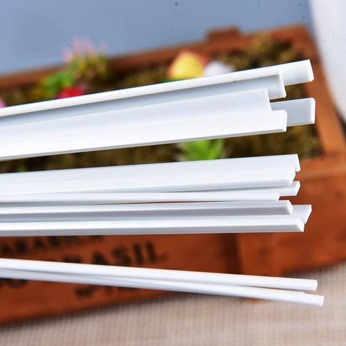 40pcs ABS Plastic Rectangular Solid Flat Sheet Plastic Rod for Architecture Building Model kit Construction Material