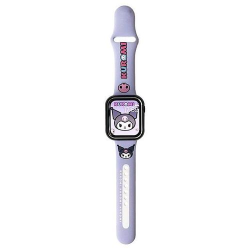 Kawaii Kuromi Silicone Strap For Watch 40mm 44mm 41mm 45mm For Iwatch 4/5/6/se/7/8 Ultra Band Belt Bracelet Iwatch Series
