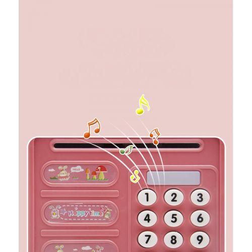 Kids Piggy Bank For Girls Electronic Real Money Safe Bank For Kids Password Mini ATM Machine Cash Coin Money Safe Saving Box