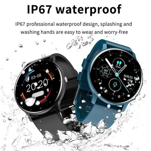 Zl02d Smart Watch Men Women Full Touch Screen Sport Fitness Watch Ip67 Waterproof Bluetooth For Android Ios Smartwatch