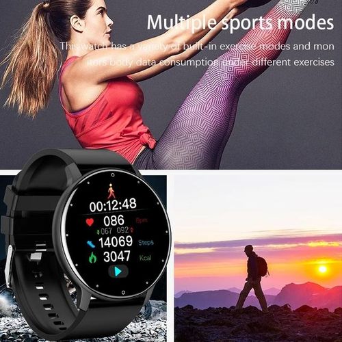 Zl02d Smart Watch Men Women Full Touch Screen Sport Fitness Watch Ip67 Waterproof Bluetooth For Android Ios Smartwatch
