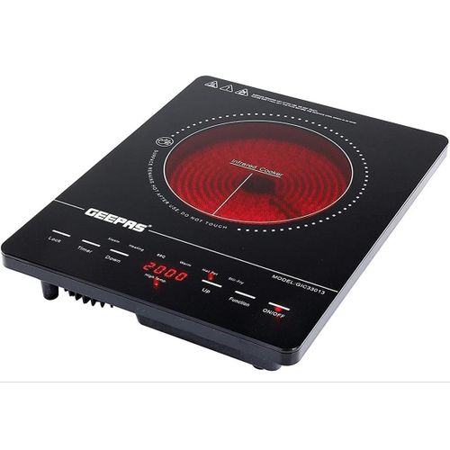 Geepas Infrared Cooker, Black, 2000 watts - Black