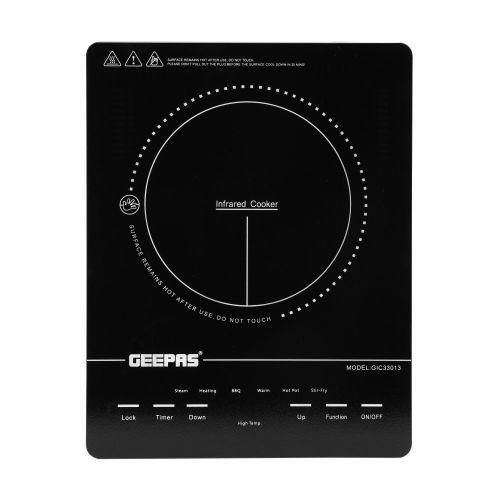 Geepas Infrared Cooker, Black, 2000 watts - Black