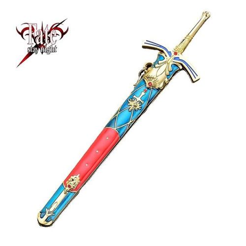 Fate/stay night 16cm Caliburn Laevatain Spade Vere Katana Samurai Real Steel Anime s Keychains Toys for Boys