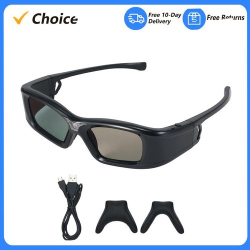 GL410 3D Glasses for Projector Full HD Active DLP Link for Optama Acer BenQ ViewSonic Sharp DLP Link Projectors