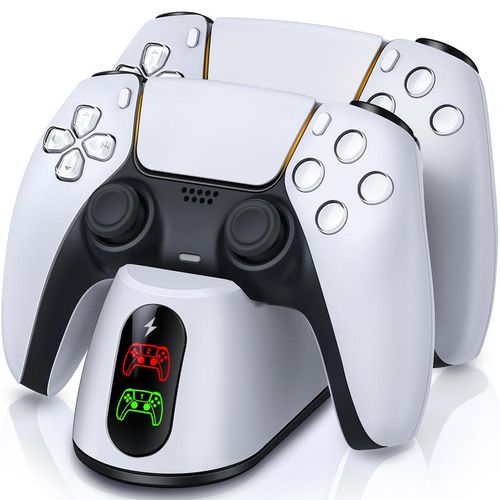 Dual Fast Charger For 5 Controller Charger Station LED Indicator Charging Cradle Dock Station For PS5 Gamepads