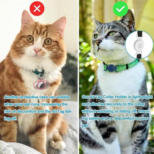 2 Pack Ipx8 Waterproof Case For Airtag Dog Collar Bracket Hidden Air Label Protect Cover Liquid Silicone For Air Tag Case