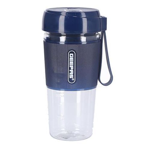 Geepas Rechargeable Portable Fruit Juice Bender-Dark Blue