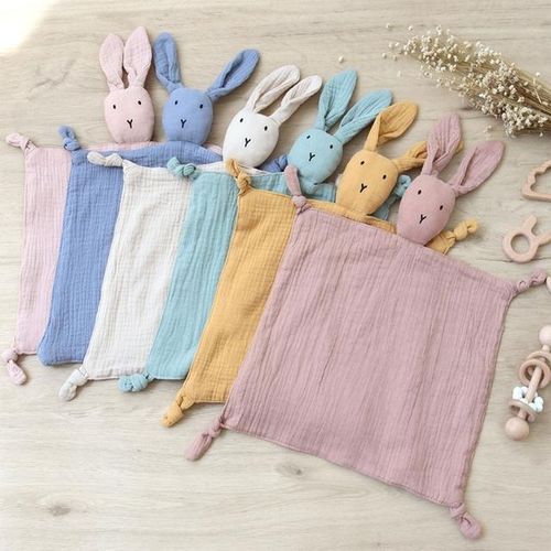 Soft Newborn Baby Sleeping Dolls Cartoon Kids Sleep Toy Soothe Appease Teether Towel Cotton Comforting Towels Shower Gif