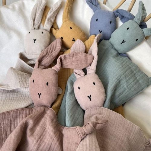 Soft Newborn Baby Sleeping Dolls Cartoon Kids Sleep Toy Soothe Appease Teether Towel Cotton Comforting Towels Shower Gif