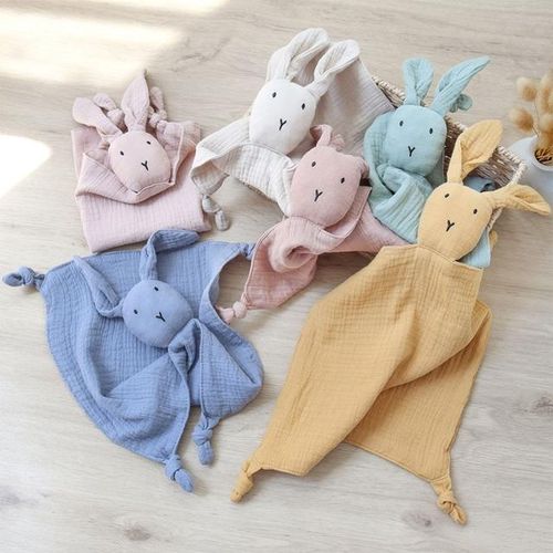 Soft Newborn Baby Sleeping Dolls Cartoon Kids Sleep Toy Soothe Appease Teether Towel Cotton Comforting Towels Shower Gif