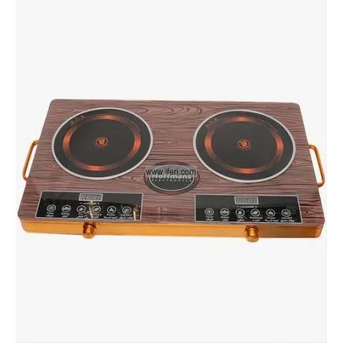 Hoffmans Double Infrared Cooker- Effortless Cooking- Fast Cooking- Brown