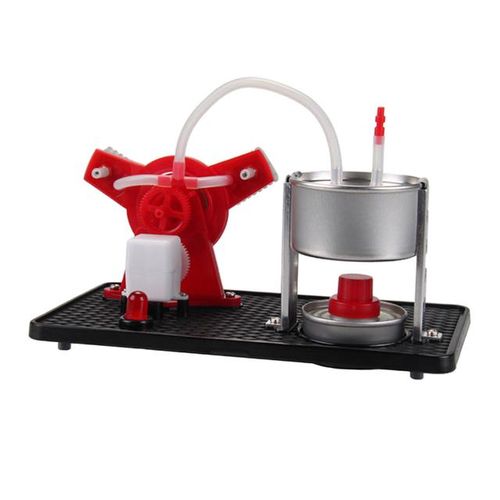 Mini Plastic Steam Engine DIY Kits Physical Science Toy Conversion of Heat Energy to Mechanical Work Engine Model For Kids