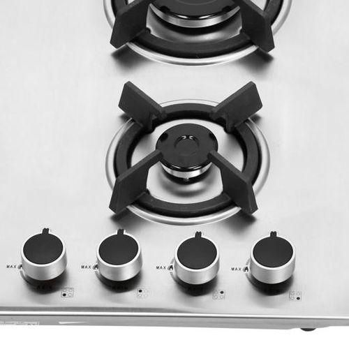 Geepas 2-in-1 Built-in Gas Hob, Stainless Steel- Silver