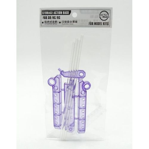 Susan Model Action Base Holder for SD/HG/RG Storage Base W/flexible Rod Clear Support Stand for Modeler Building Tools Hobby