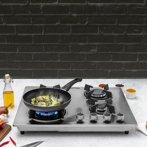 Geepas 2-in-1 Built-in Gas Hob, Stainless Steel- Silver